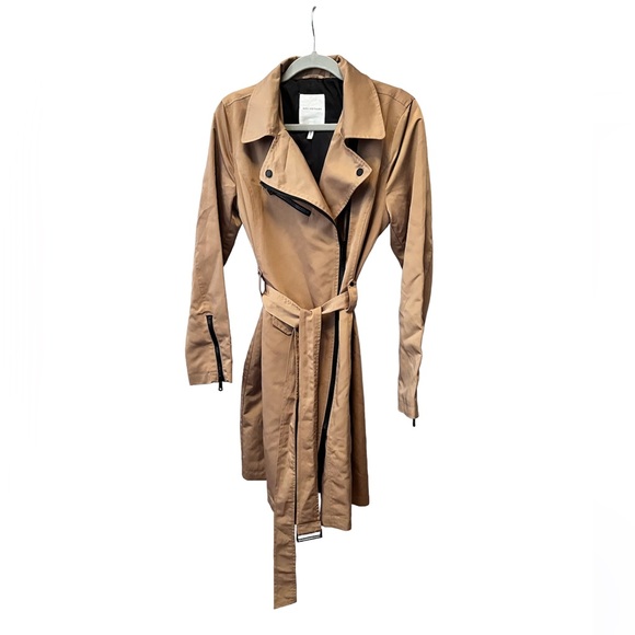 Avec Les Filles Belted Moto Rain Jacket - Picture 5 of 6